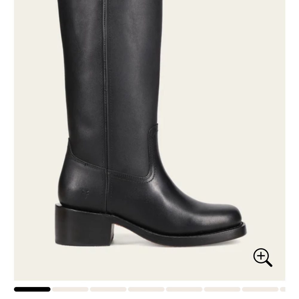 Frye Black Heeled Leather Boots